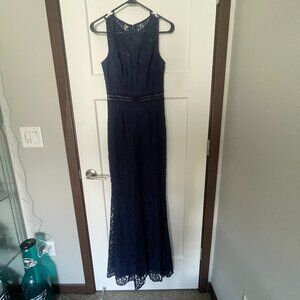 Lulu's Navy Blue Formal Maxi Dress